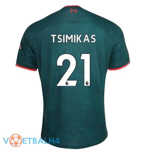 FC Liverpool (TSIMIKAS 21) voetbal jerseys derde groente 2022-2023