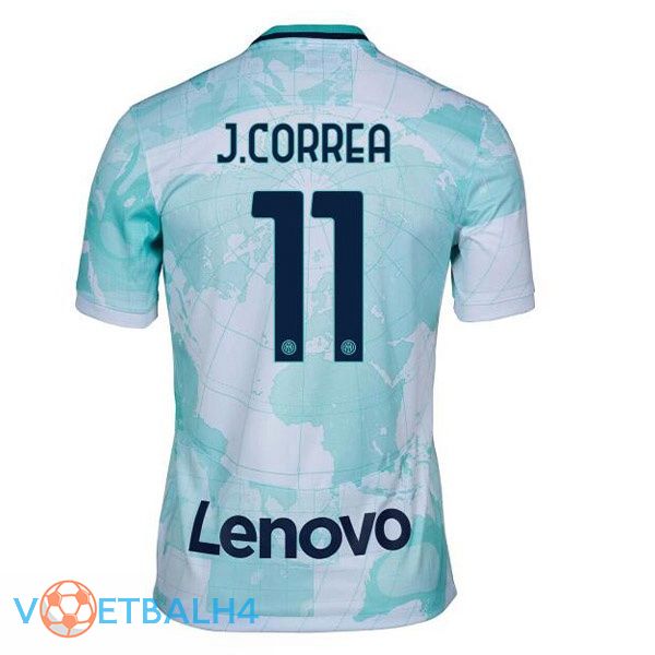 Inter Milan (J.CORREA 11) voetbal jerseys uit wit groente 2022-2023