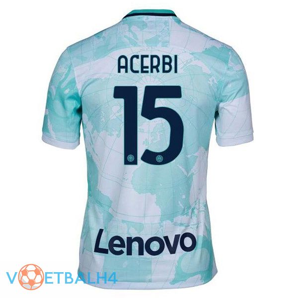 Inter Milan (ACERBI 15) voetbal jerseys uit wit groente 2022-2023