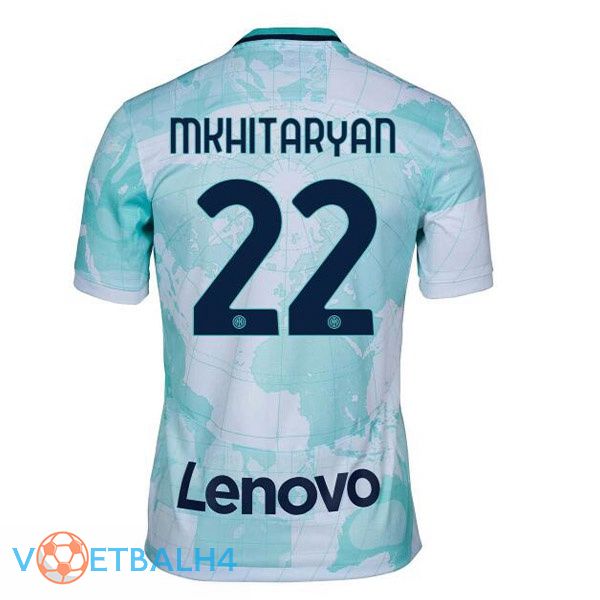 Inter Milan (MKHITARYAN 22) voetbal jerseys uit wit groente 2022-2023