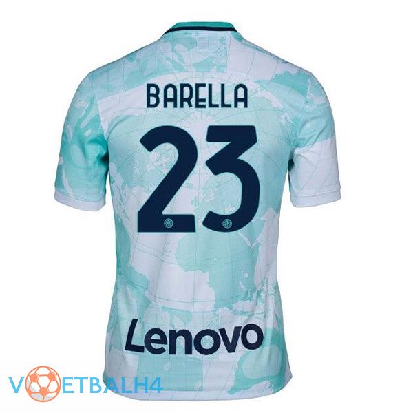 Inter Milan (BARELLA 23) voetbal jerseys uit wit groente 2022-2023