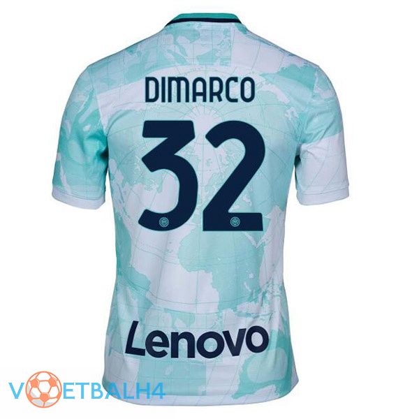 Inter Milan (DIMARCO 32) voetbal jerseys uit wit groente 2022-2023