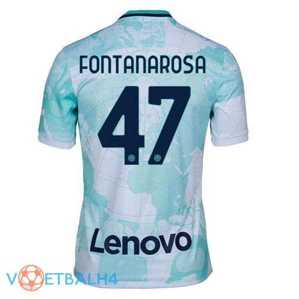 Inter Milan (FONTANAROSA 47) voetbal jerseys uit wit groente 2022-2023