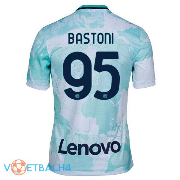 Inter Milan (BASTONI 95) voetbal jerseys uit wit groente 2022-2023