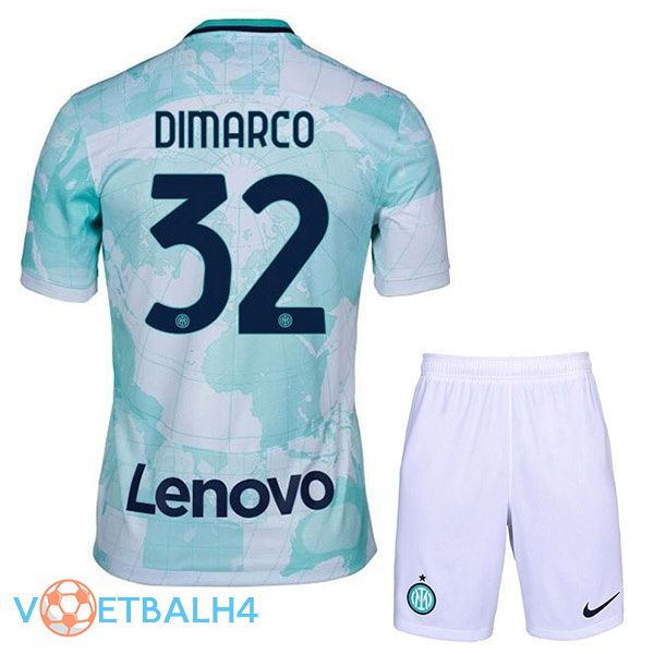 Inter Milan (DIMARCO 32) kinderen voetbal jerseys uit wit groente 2022-2023