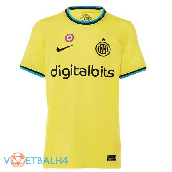 Inter Milan voetbal jersey derde geel 2022/2023