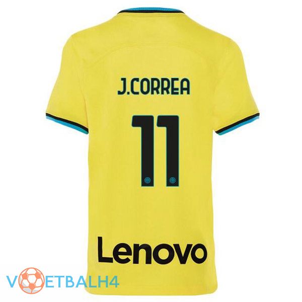 Inter Milan (J.CORREA 11) voetbal jersey derde geel 2022/2023