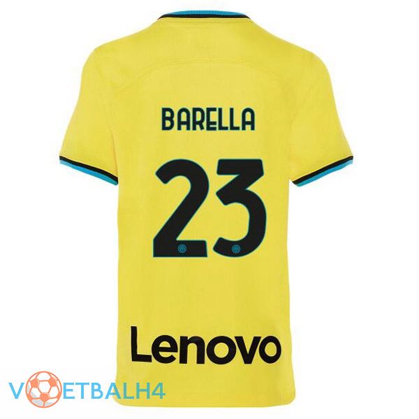 Inter Milan (BARELLA 23) voetbal jersey derde geel 2022/2023