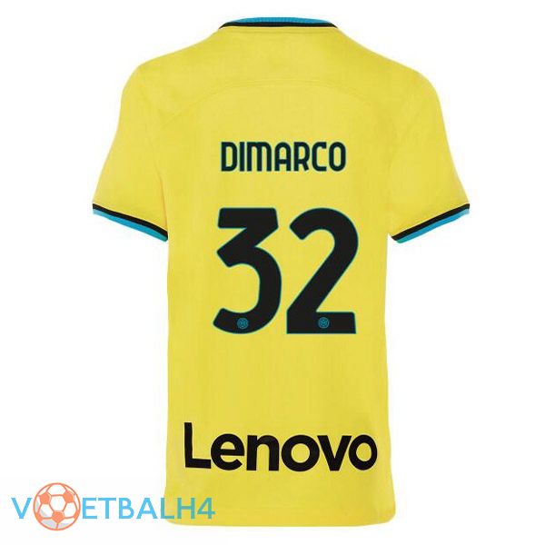 Inter Milan (DIMARCO 32) voetbal jersey derde geel 2022/2023