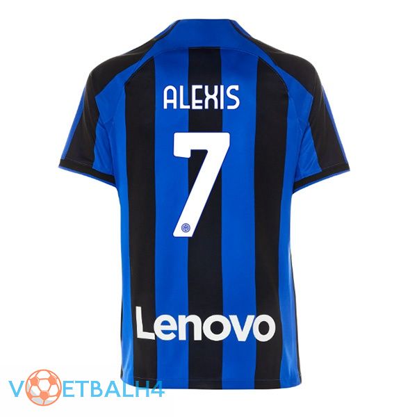 Inter Milan (ALEXIS 7) voetbal jersey thuis zwart blauw 2022/2023