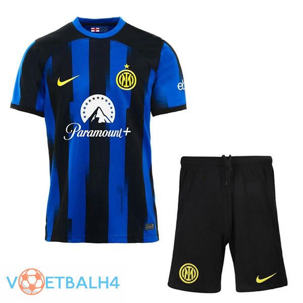 Inter Milan kinderen voetbal jersey thuis blauw 2023/2024