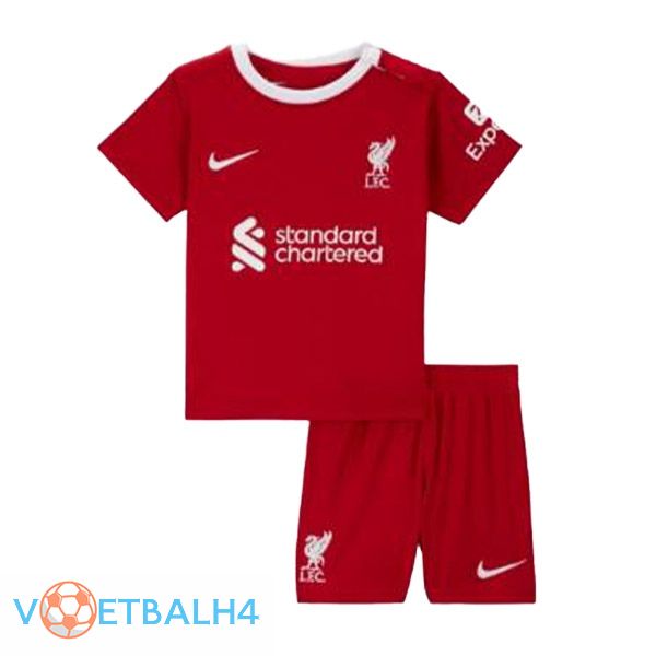 FC Liverpool kinderen voetbal jersey thuis rood 2023/2024