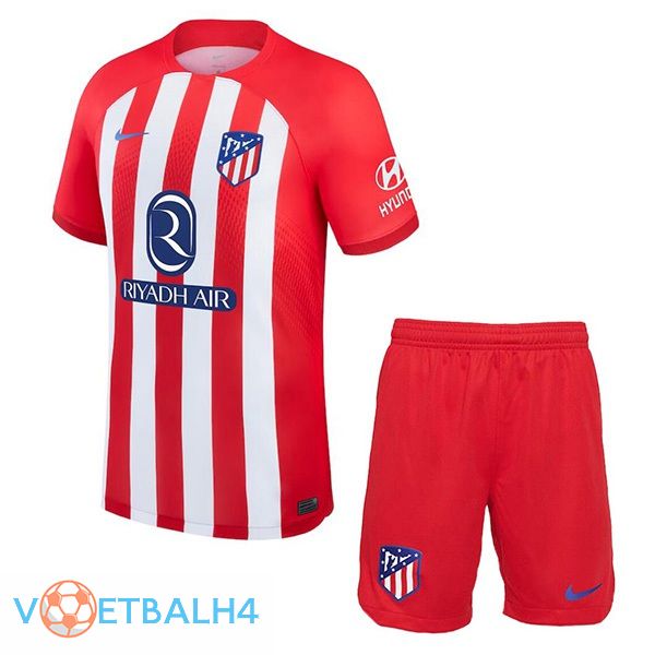 Atletico Madrid kinderen thuis voetbal jersey rood 2023/2024