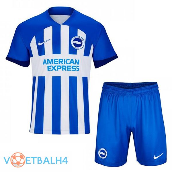 FC Brighton kinderen thuis voetbal jersey blauw wit 2023/2024