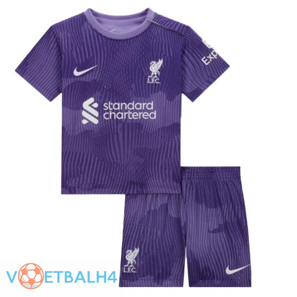 FC Liverpool kinderen voetbal jersey derde paars 2023/2024