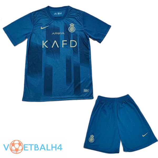 Al-Nassr FC kinderen voetbal jersey uit blauw 2023/2024