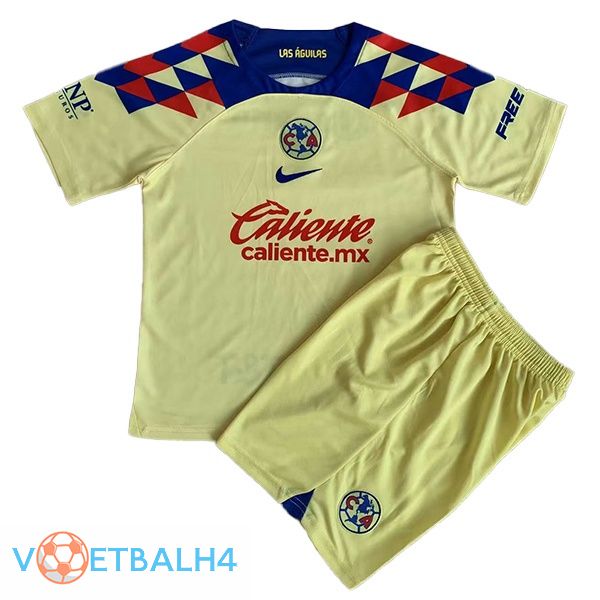 Club America kinderen voetbal jersey thuis geel 2023/2024