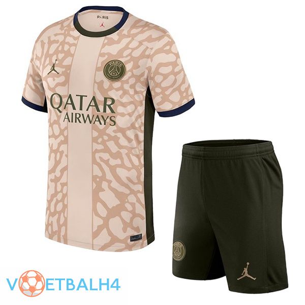 Paris PSG kinderen voetbal jersey vierde roze 2023/2024