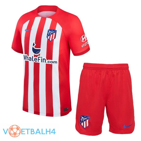 Atletico Madrid kinderen voetbal jersey thuis rood 2023/2024