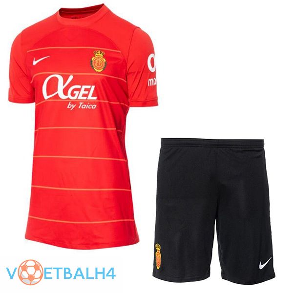 RCD Mallorca kinderen voetbal jersey thuis rood 2023/2024