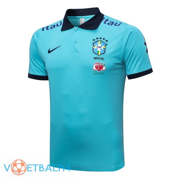 Brazilië voetbal Polo blauw 2023/2024