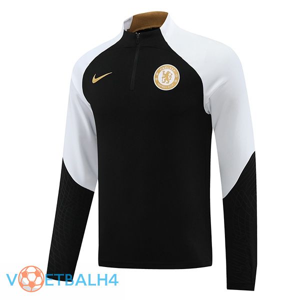 FC Chelsea Training Sweatshirt zwart wit 2023/2024