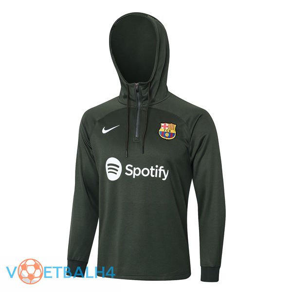 FC Barcelona Training Sweatshirt Hoodie groente 2023/2024