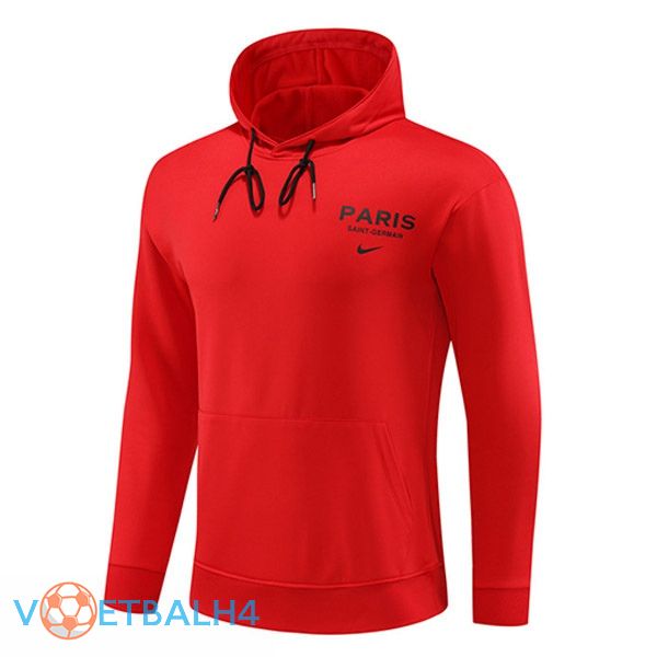 Paris PSG Training Sweatshirt Hoodie rood 2023/2024