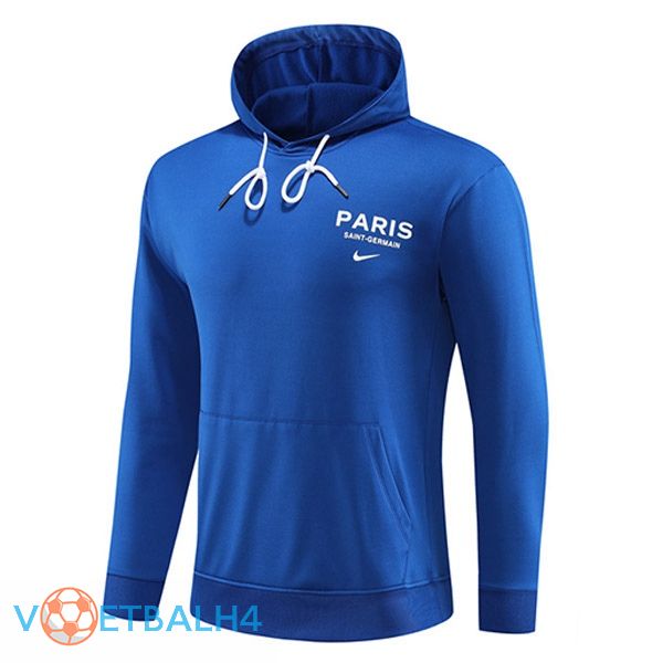 Paris PSG Training Sweatshirt Hoodie blauw 2023/2024