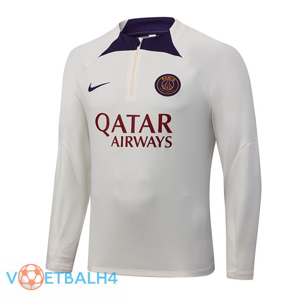 Paris PSG Training Sweatshirt wit 2023/2024