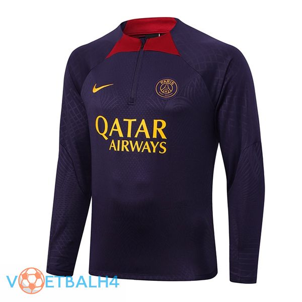 Paris PSG Training Sweatshirt paars 2023/2024