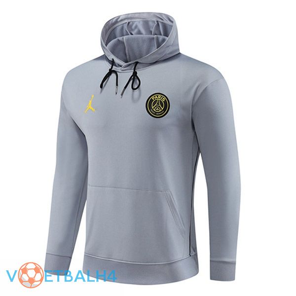 JORDAN Paris PSG Training Sweatshirt Hoodie grijs 2023/2024