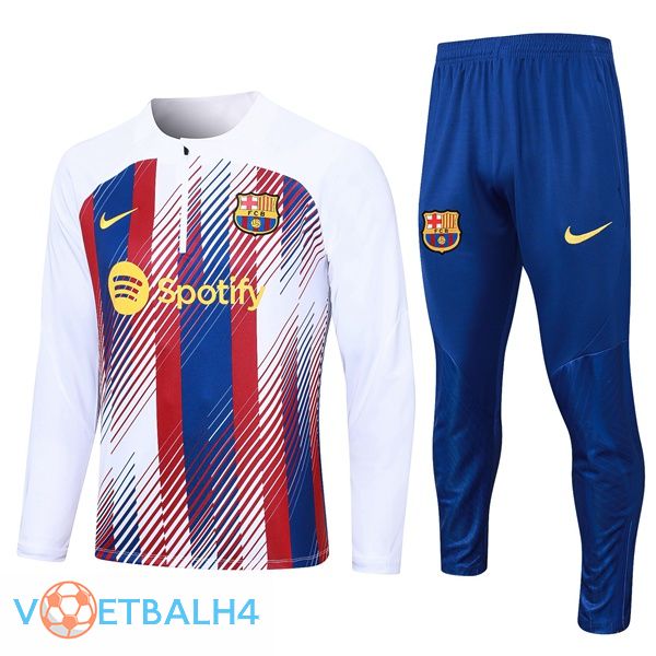 FC Barcelona trainingspak wit rood 2023/2024