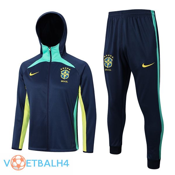 Brazilië trainingspak Hoodie koninklijk blauw 2023/2024