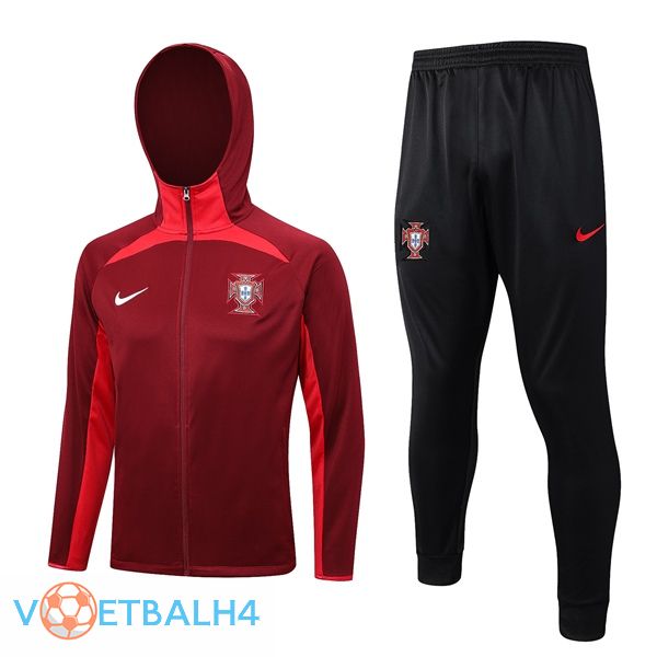 Portugal trainingspak Hoodie rood 2023/2024