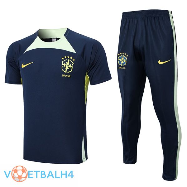 Brazilië Training T Shirt + broek koninklijk blauwe 2023/2024