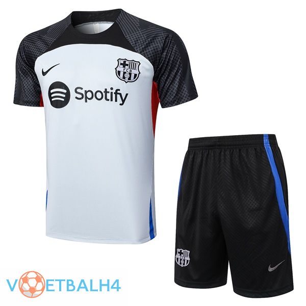 FC Barcelona Training T Shirt + korte broek grijs 2023/2024