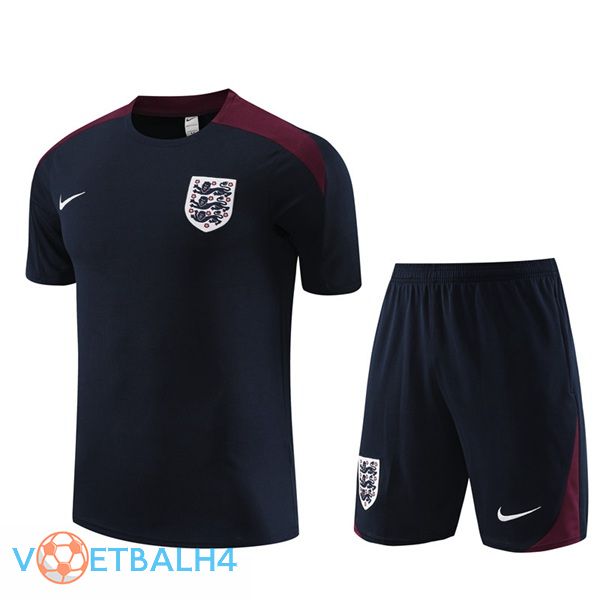 Engeland Training T Shirt + korte broek koninklijk blauw 2023/2024