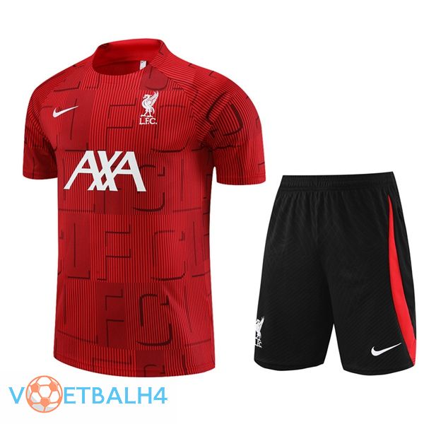 FC Liverpool Training T Shirt + korte broek rood 2023/2024