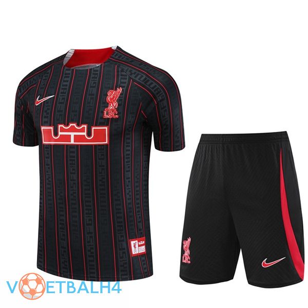 FC Liverpool Training T Shirt + korte broek zwart 2023/2024