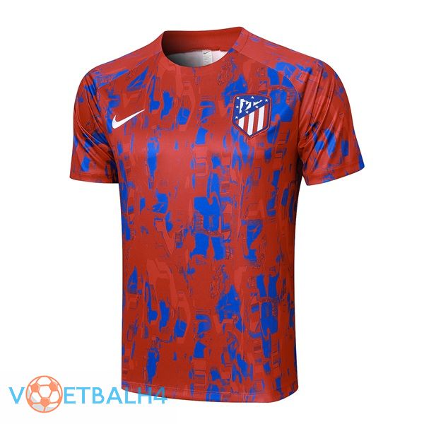 Atletico Madrid Training T Shirt rood blauw 2023/2024