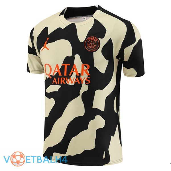 Paris PSG Training T Shirt zwart geel 2023/2024