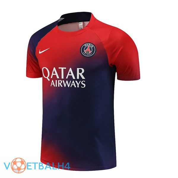 Paris PSG Training T Shirt blauw rood 2023/2024