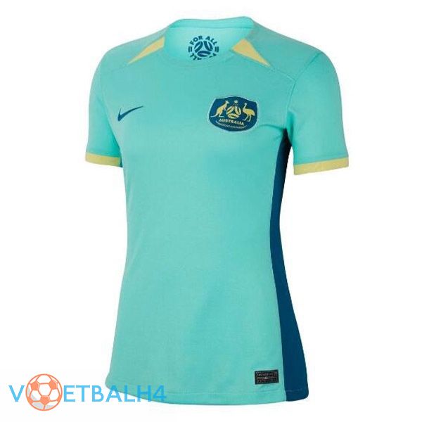 Australia Dames voetbal jersey uit Cyan 2023/2024