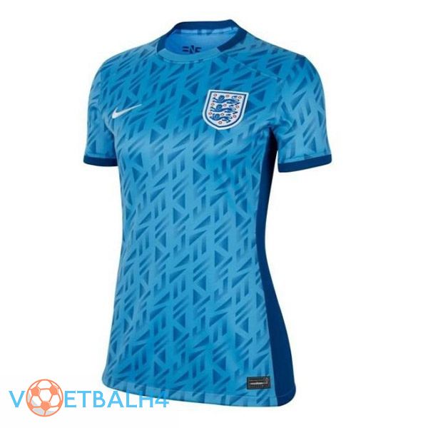 Engeland Dames voetbal jersey uit blauw 2023/2024