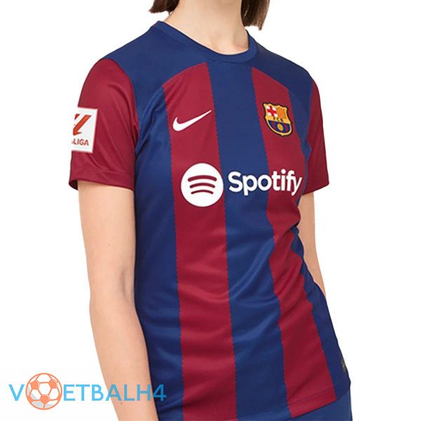 FC Barcelona Dames voetbal jersey thuis blauw rood 2023/2024