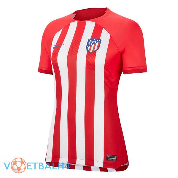 Atletico Madrid Dames voetbal jersey thuis rood 2023/2024