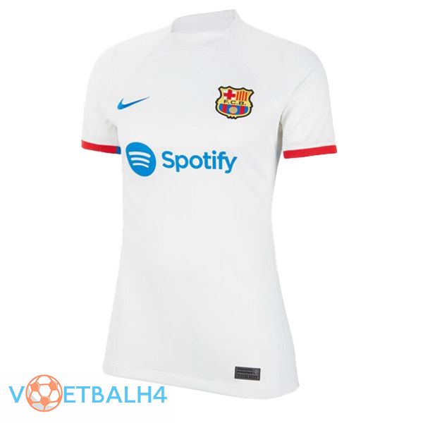 FC Barcelona Dames uit voetbal jersey wit 2023/2024