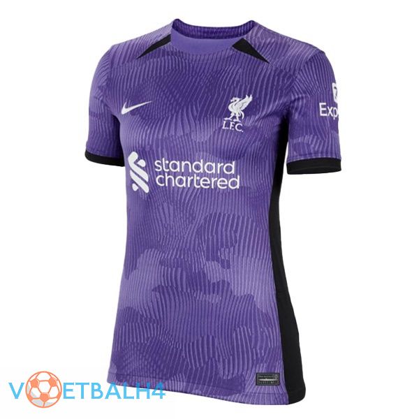 FC Liverpool Dames voetbal jersey derde paars 2023/2024