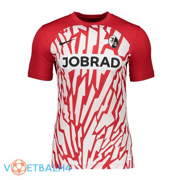 SC Fribourg voetbal jersey thuis rood 2023/2024